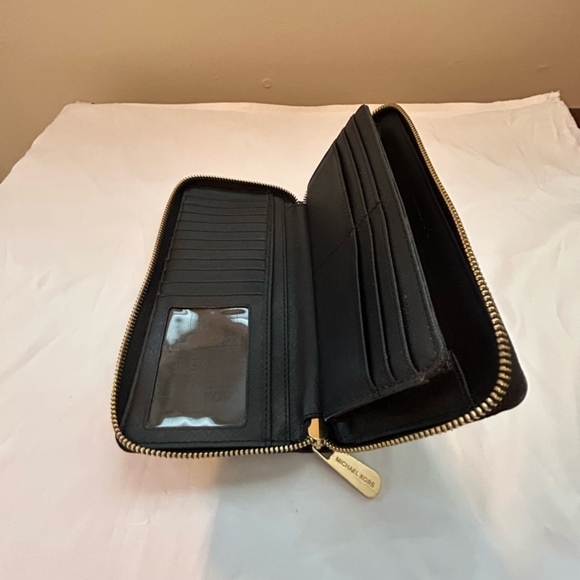 Michael Kors Black Leather Wallet - Picture 7 of 8
